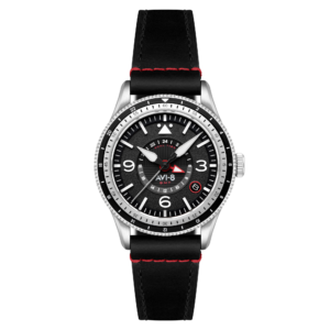 AVI-8 Flyboy Airmaster GMT Automatic Engine Black