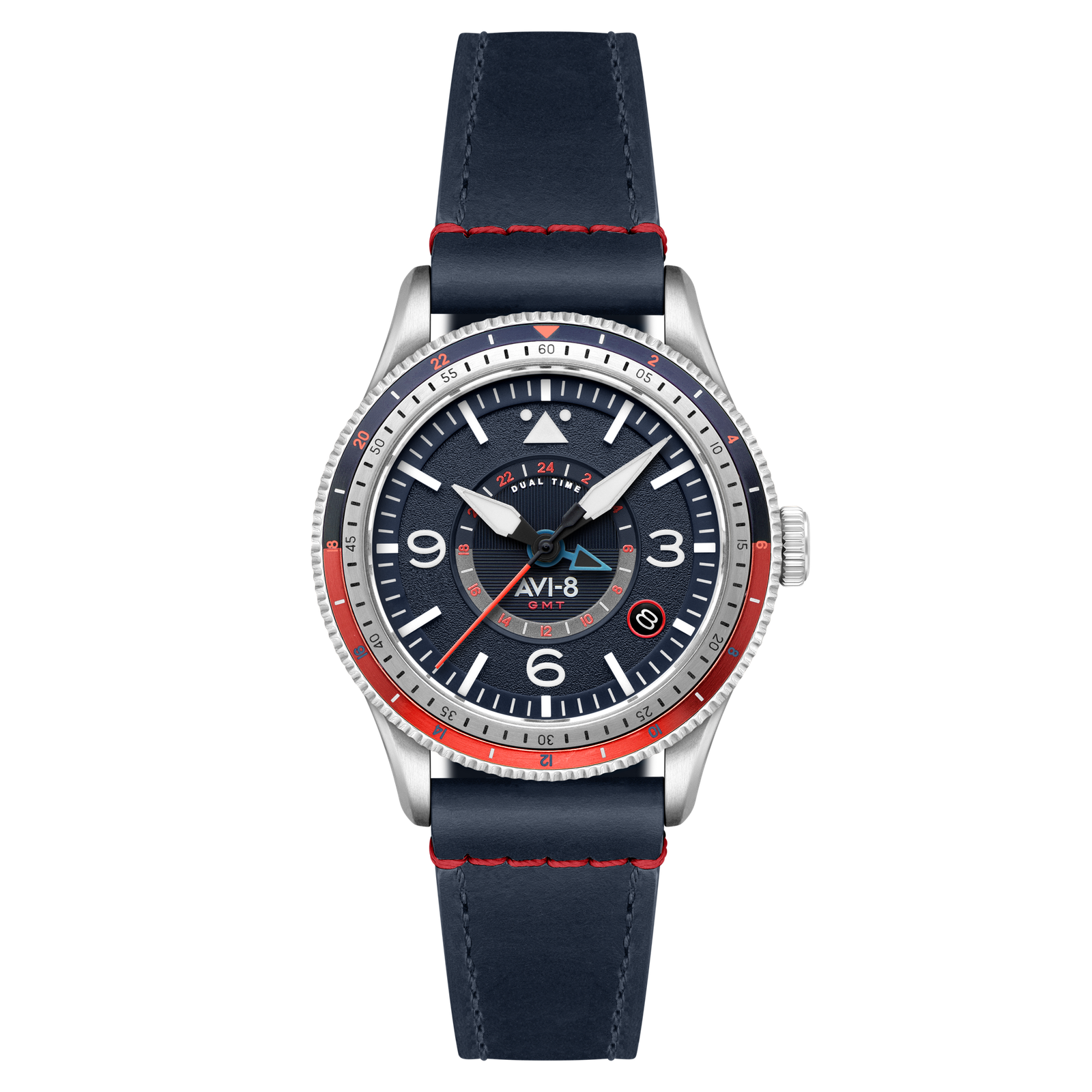 AVI-8 Flyboy Airmaster GMT Automatic Cockpit Blue