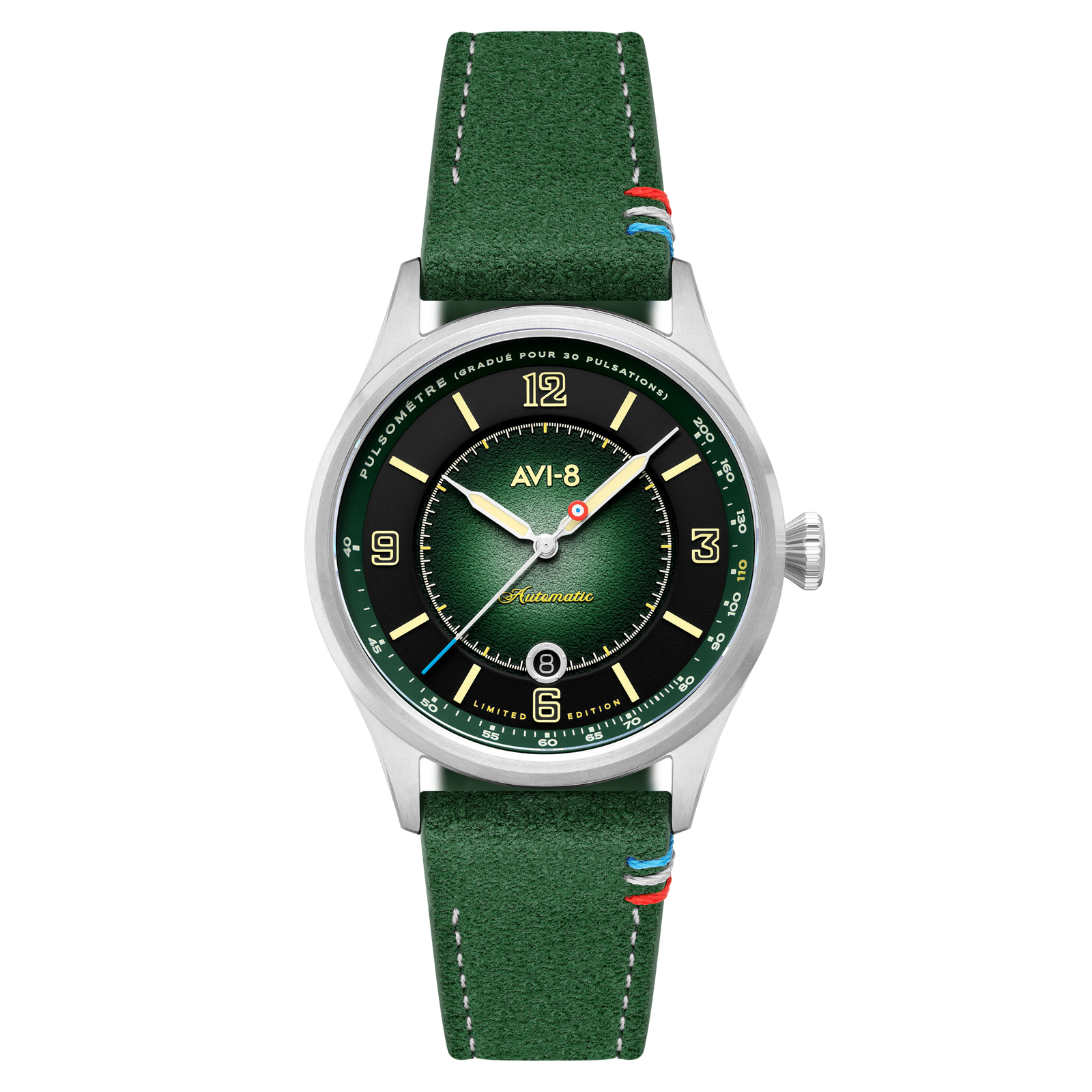 AVI-8 Flyboy Lafayette Automatic 110th Anniversary Limited Edition Mossy Hue
