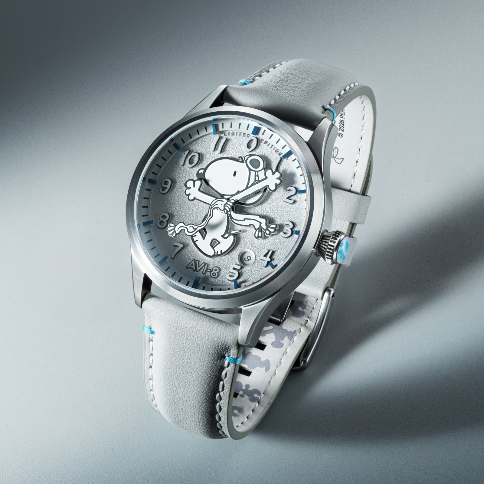 AVI-8 Flyboy Engineer Automatic Peanuts Snoopy Flying Ace Monotone Limited Edition Cloud Cover - Image 6