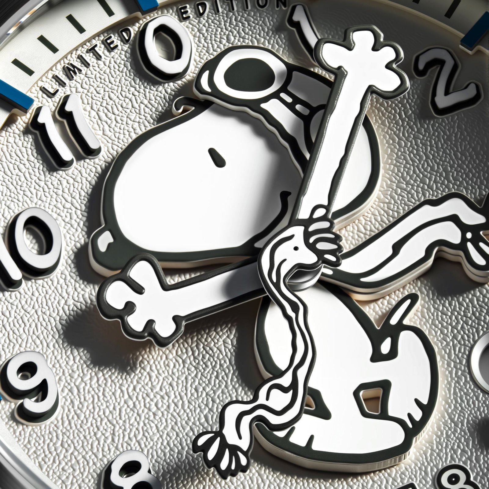 AVI-8 Flyboy Engineer Automatic Peanuts Snoopy Flying Ace Monotone Limited Edition Cloud Cover - Image 4