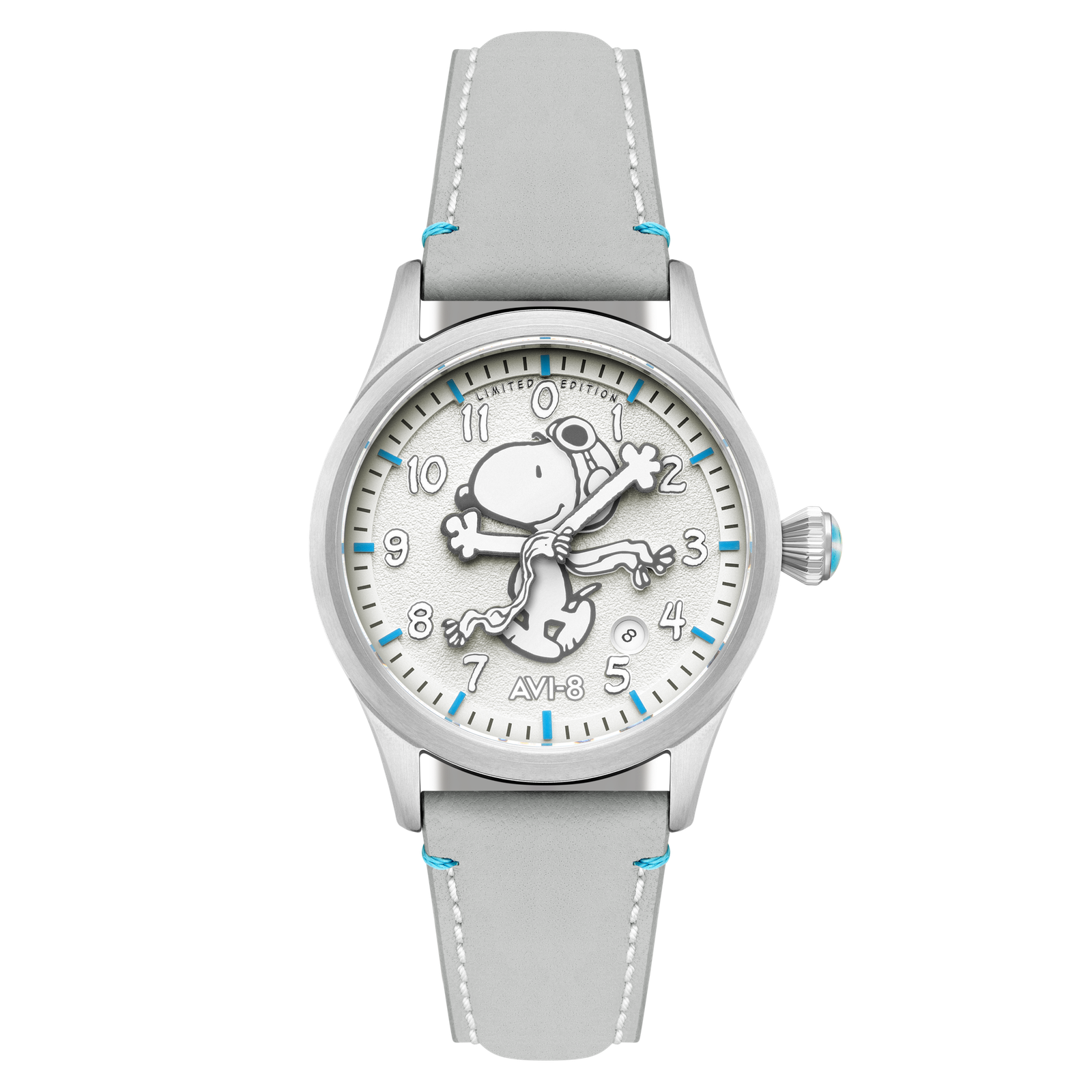 AVI-8 Flyboy Engineer Automatic Peanuts Snoopy Flying Ace Monotone Limited Edition Cloud Cover