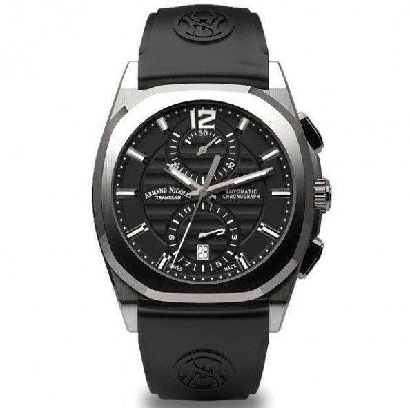 Armand Nicolet J09-3 Swiss Automatic Chronograph Black - Image 3