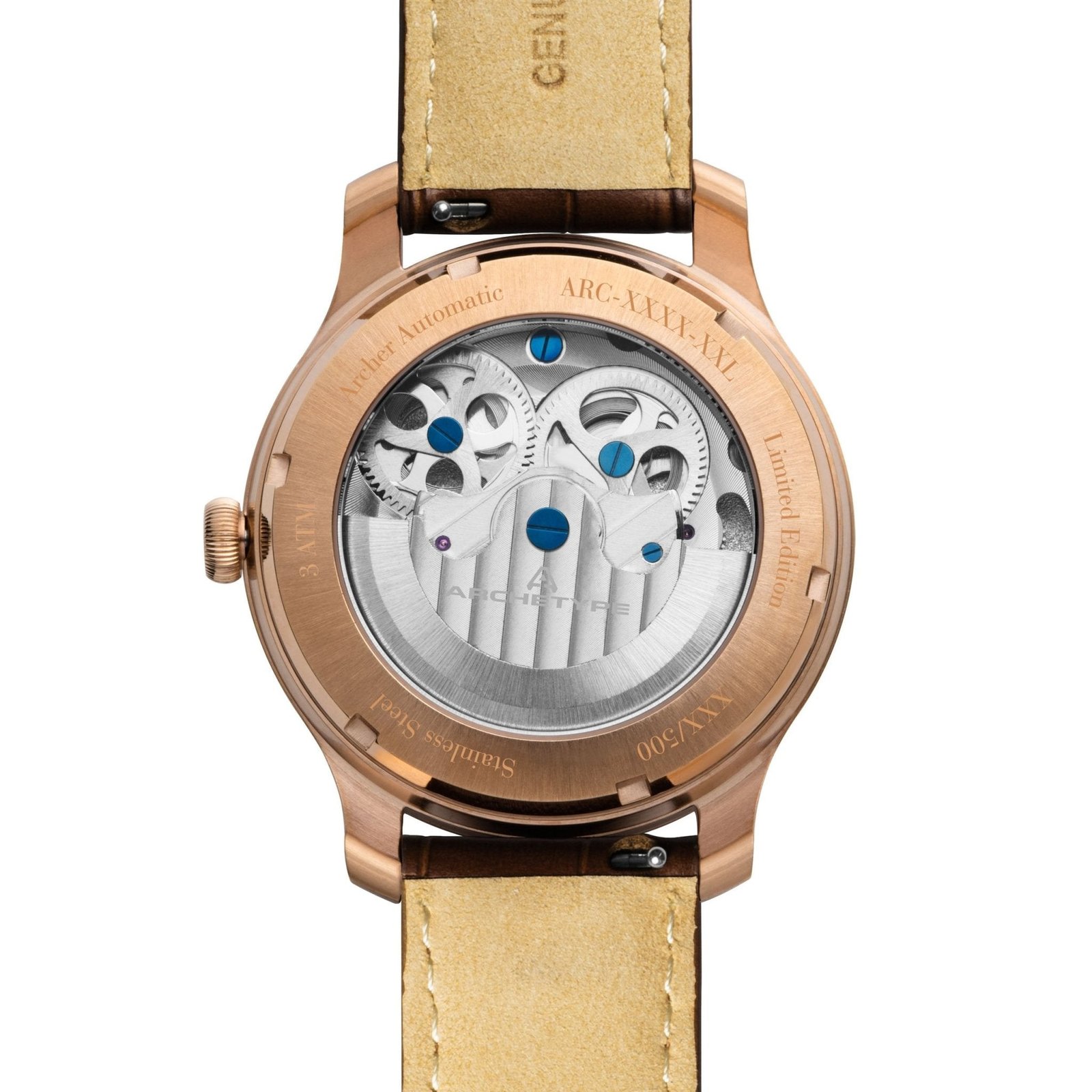 Archetype Archer Automatic Rose Gold Brown - Image 4