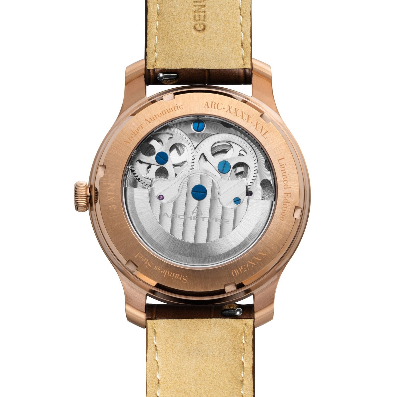 Archetype Archer Automatic Rose Gold White - Image 3