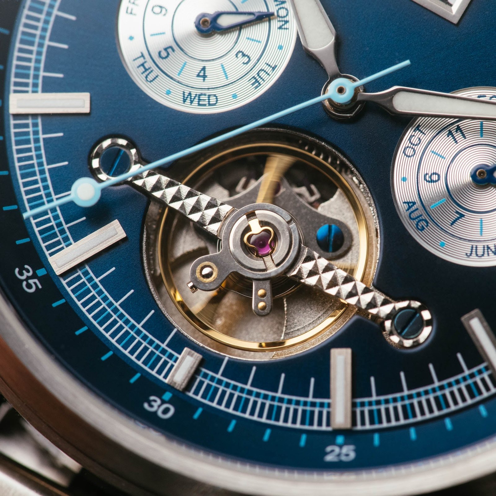 Archetype Blackhawk Automatic Calendar Navy - Image 5