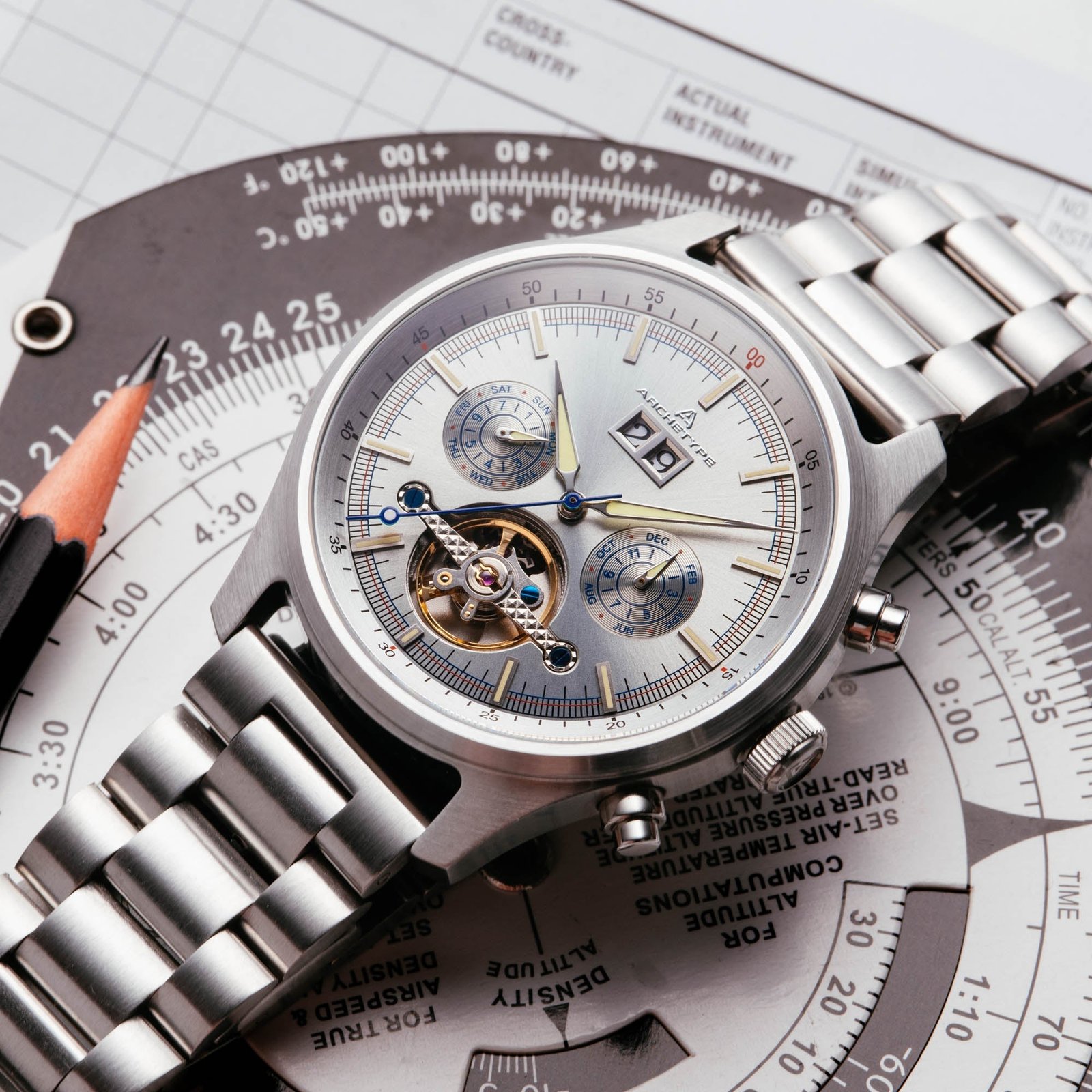 Archetype Blackhawk Automatic Calendar Steel - Image 2