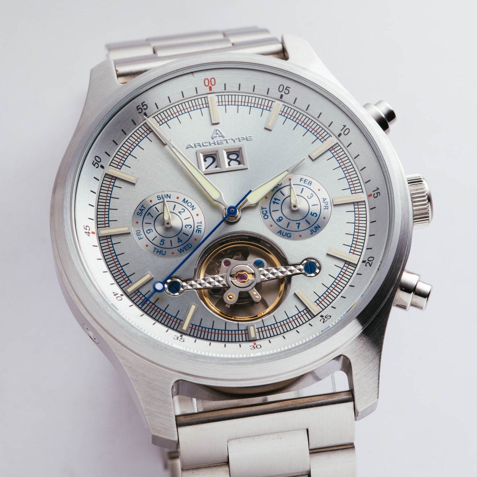 Archetype Blackhawk Automatic Calendar Steel - Image 5