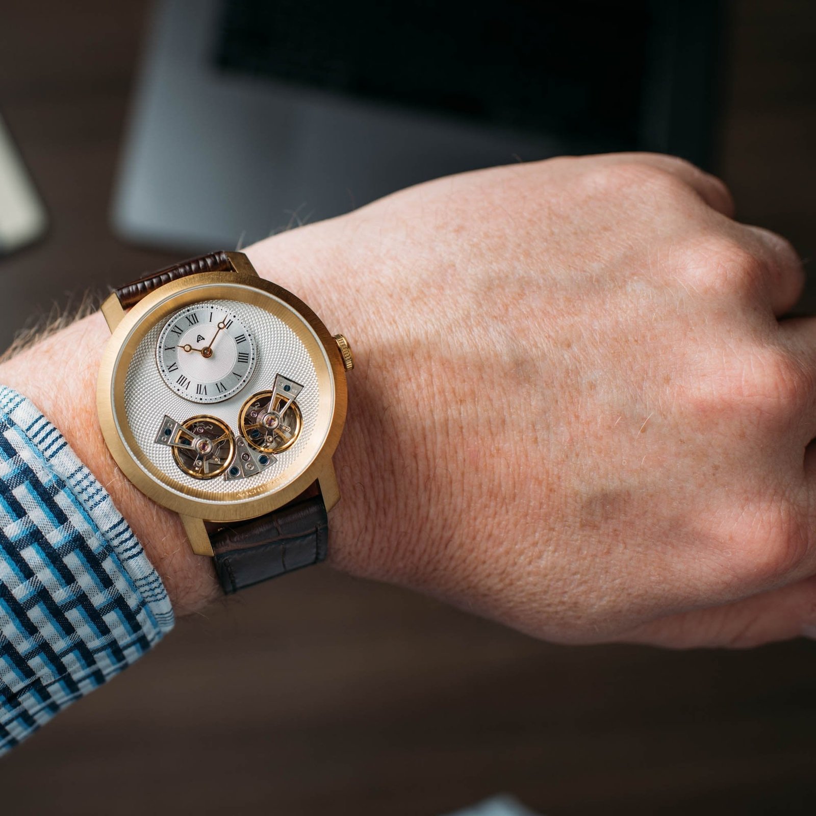 Archetype Caspian Automatic Gold Brown - Image 4