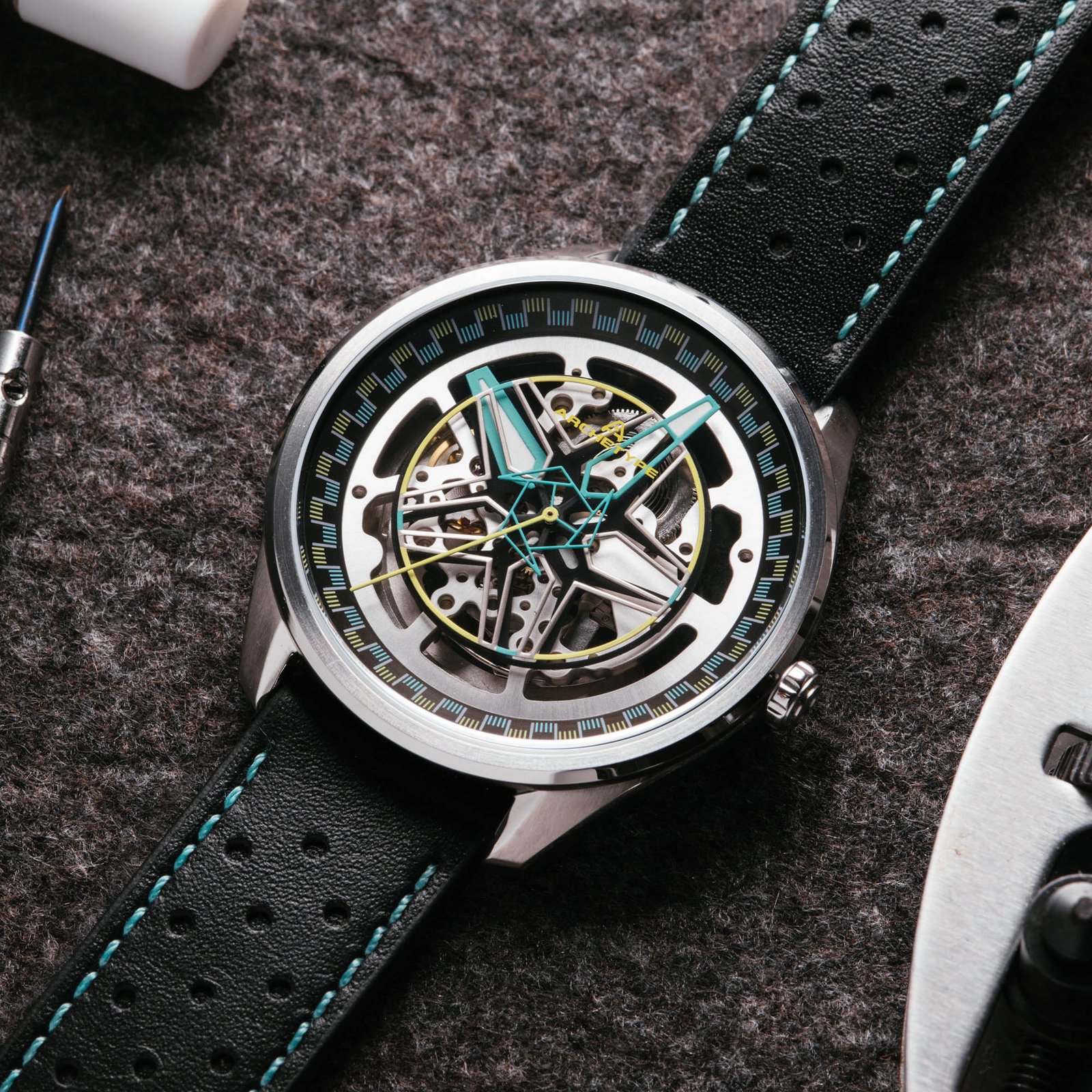 Archetype Challenger Automatic Steel Aqua - Image 2