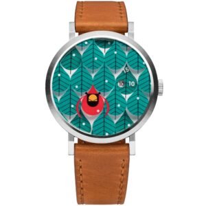 Asterisk x Charley Harper Coniferous Cardinal Jump Hour Automatic