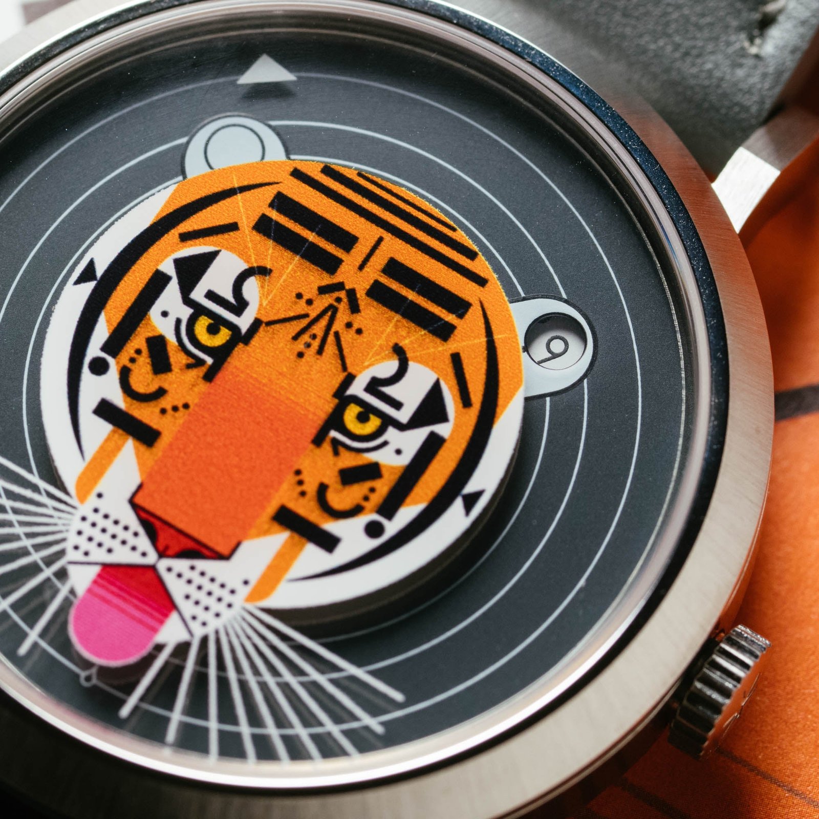 Asterisk x Charley Harper Cool Carnivore Jump Hour Automatic - Image 2