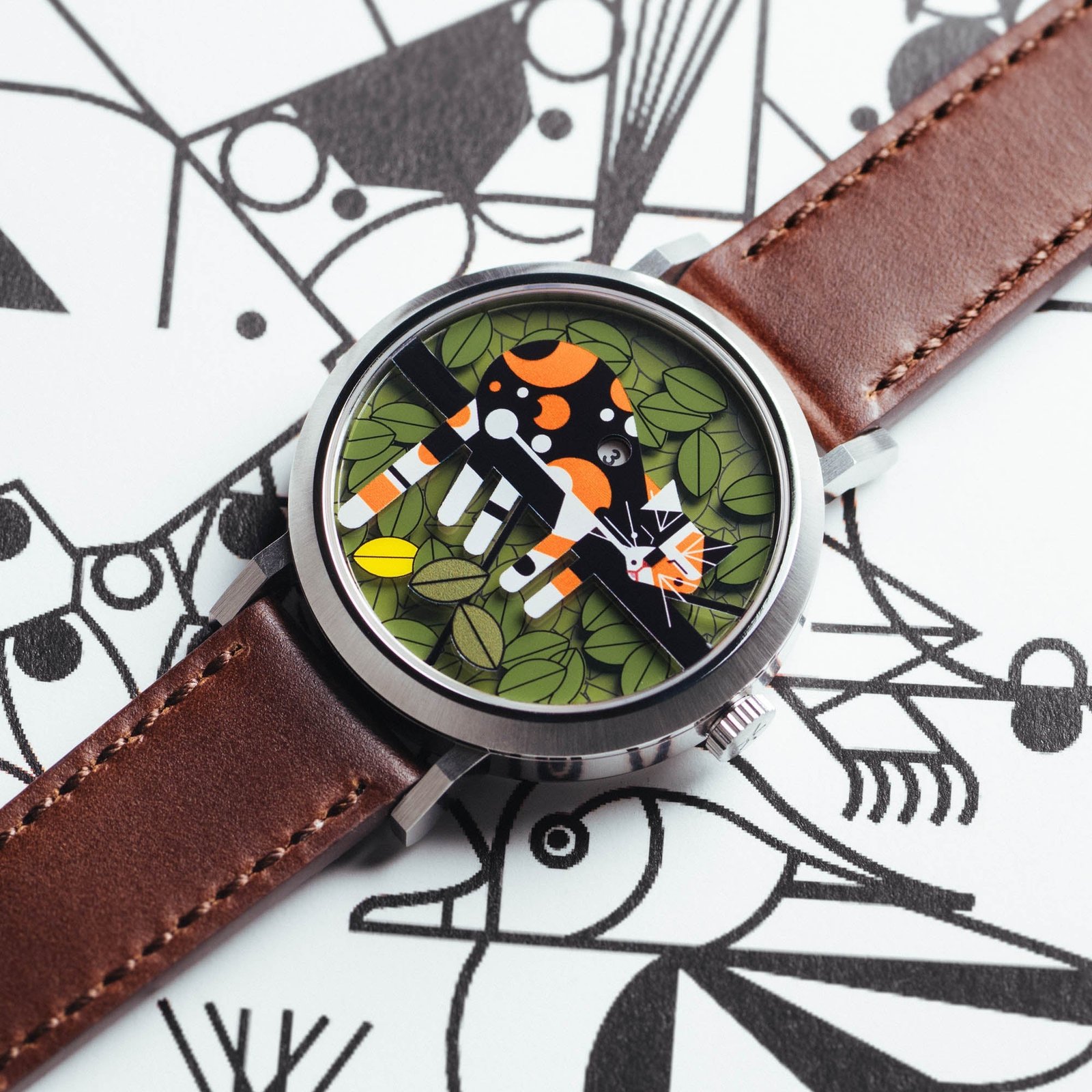 Asterisk x Charley Harper Limp on a Limb Jump Hour Automatic - Image 2