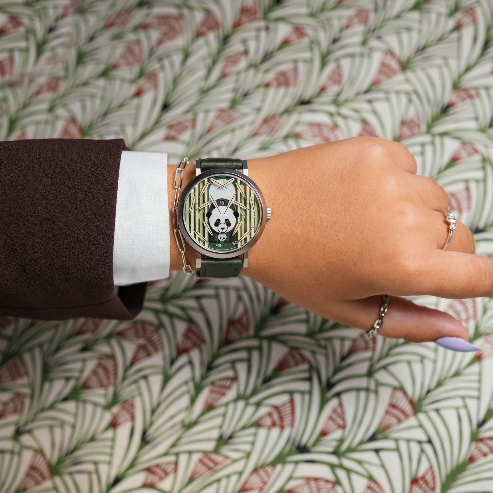 Asterisk x Charley Harper Panda Panda Jump Hour Automatic - Image 5