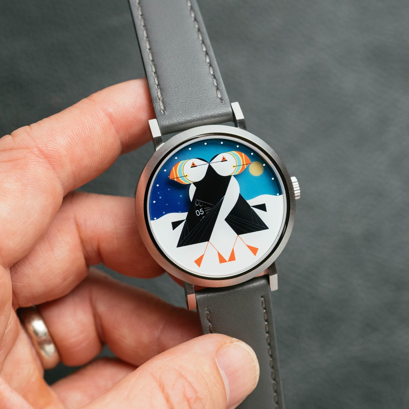 Asterisk x Charley Harper Puffins Passing Day & Night - Image 5