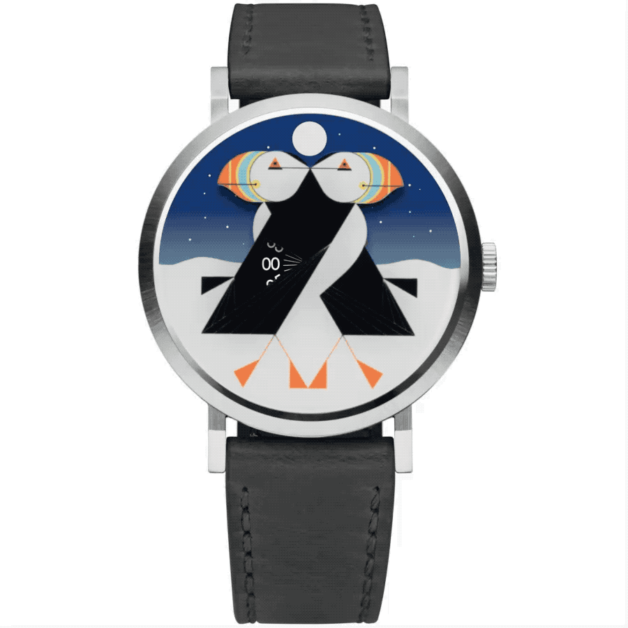 Asterisk x Charley Harper Puffins Passing Day & Night
