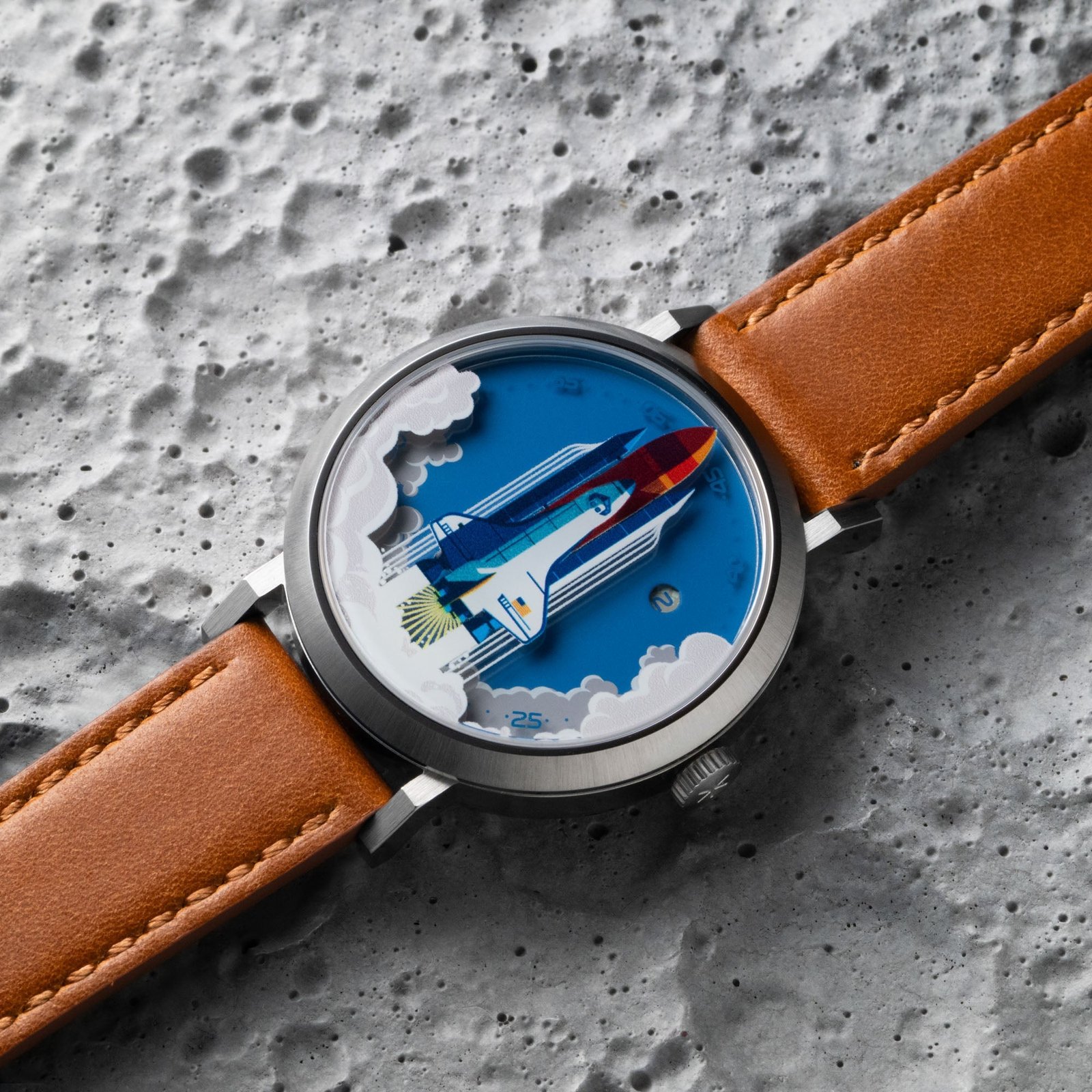 Asterisk Space Shuttle Jump Hour Automatic Limited Edition - Image 2