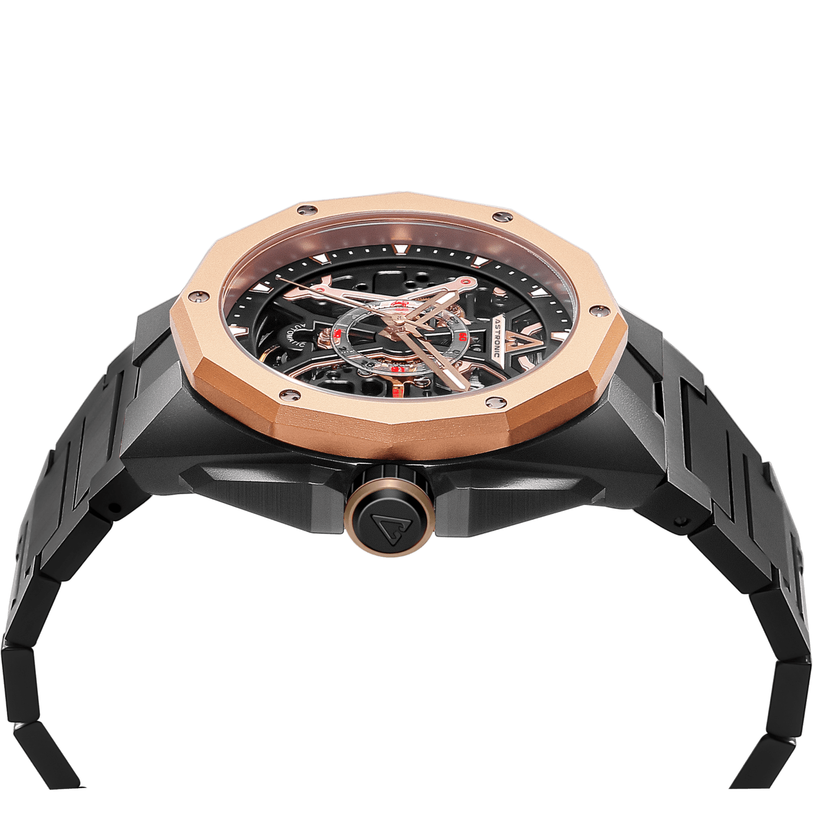 Astronic Apache Skeleton Automatic SS Rose Gold - Image 4