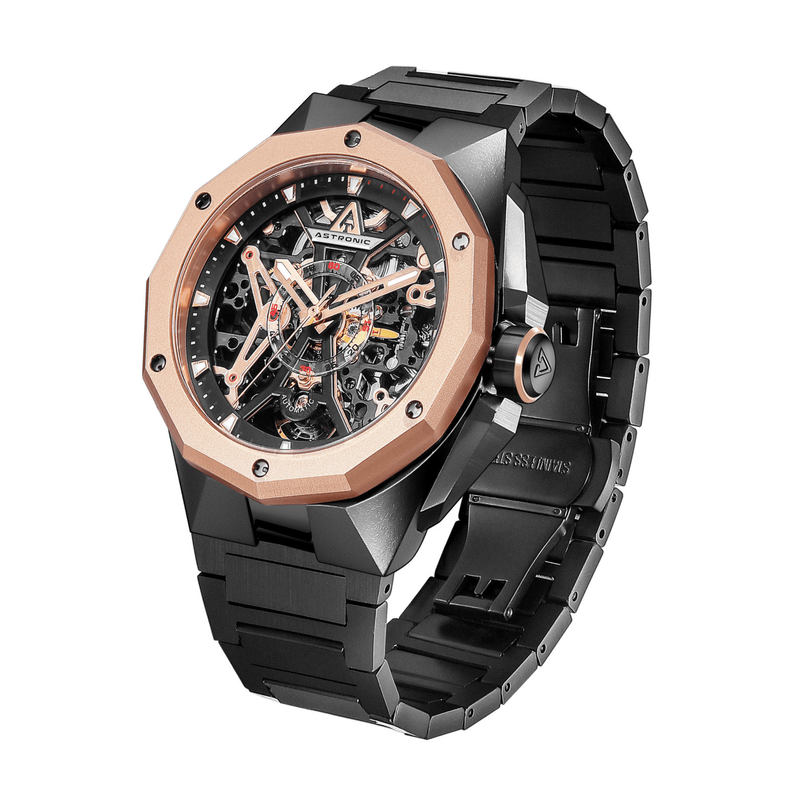 Astronic Apache Skeleton Automatic SS Rose Gold - Image 3