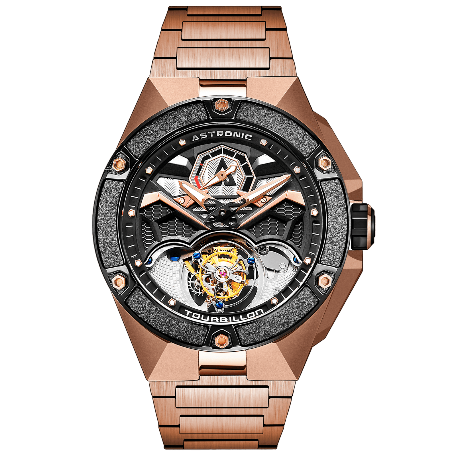 Astronic Nighthawk Tourbillon SS All Rose Gold