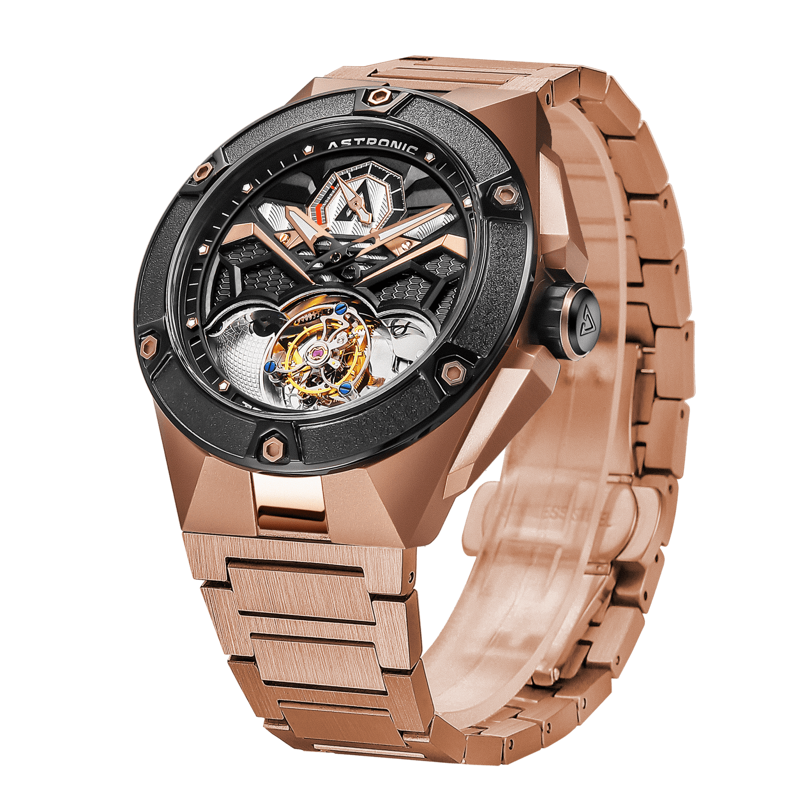 Astronic Nighthawk Tourbillon SS All Rose Gold - Image 2