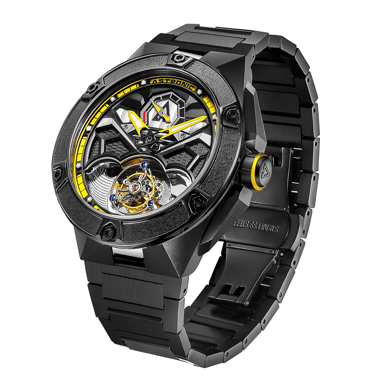 Astronic Nighthawk Tourbillon SS Dark Amber Limited Edition - Image 3