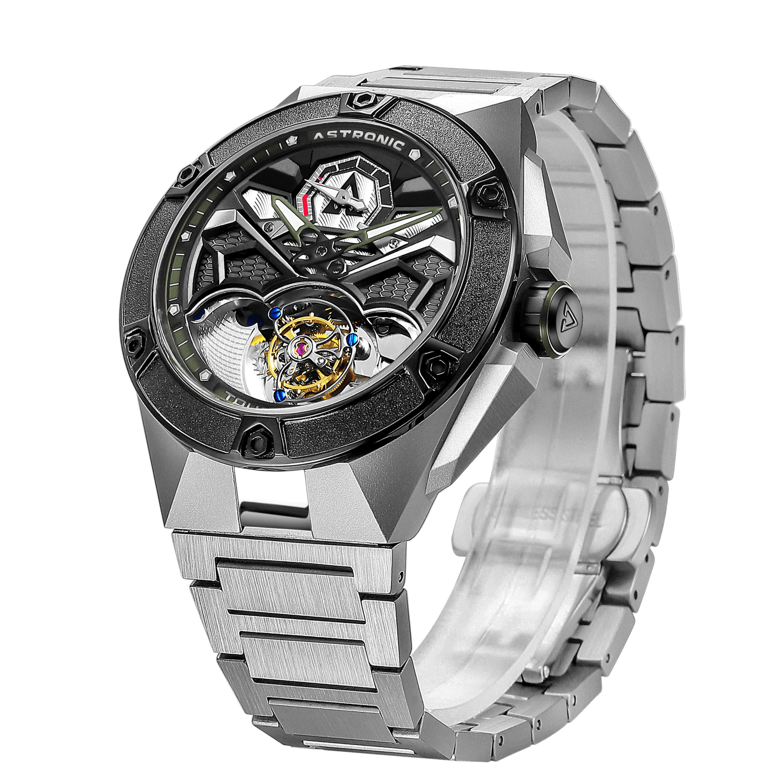 Astronic Nighthawk Tourbillon SS Green Limited Edition - Image 3