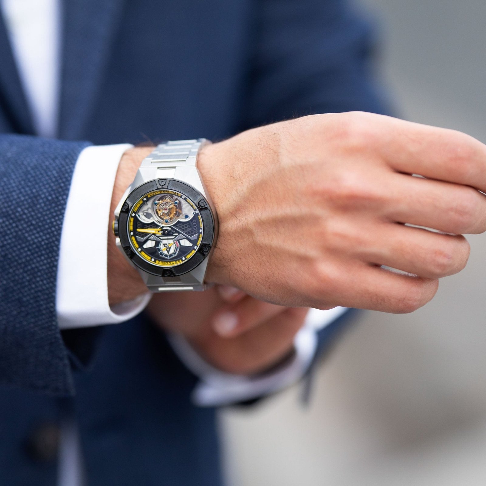 Astronic Nighthawk Tourbillon SS Yellow - Image 2