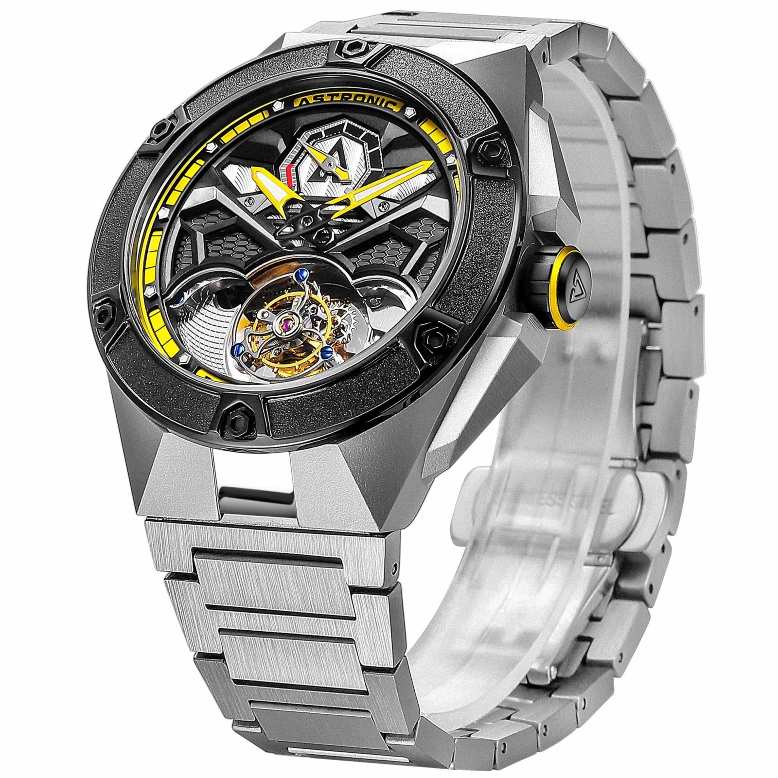 Astronic Nighthawk Tourbillon SS Yellow - Image 4