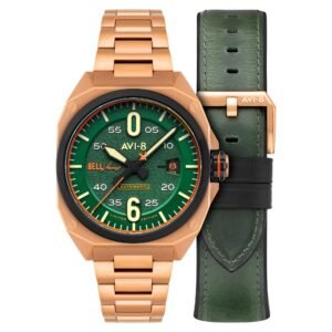 AVI-8 Bell X-1 Glamorous Glennis Automatic Limited Edition Mojave Green