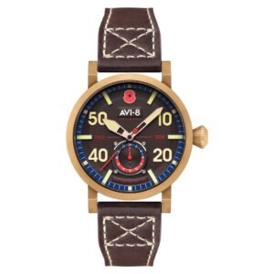 AVI-8 Dambuster 80th Anniversary Royal British Legion Meca-Quartz Limited Edition Carbon Brown