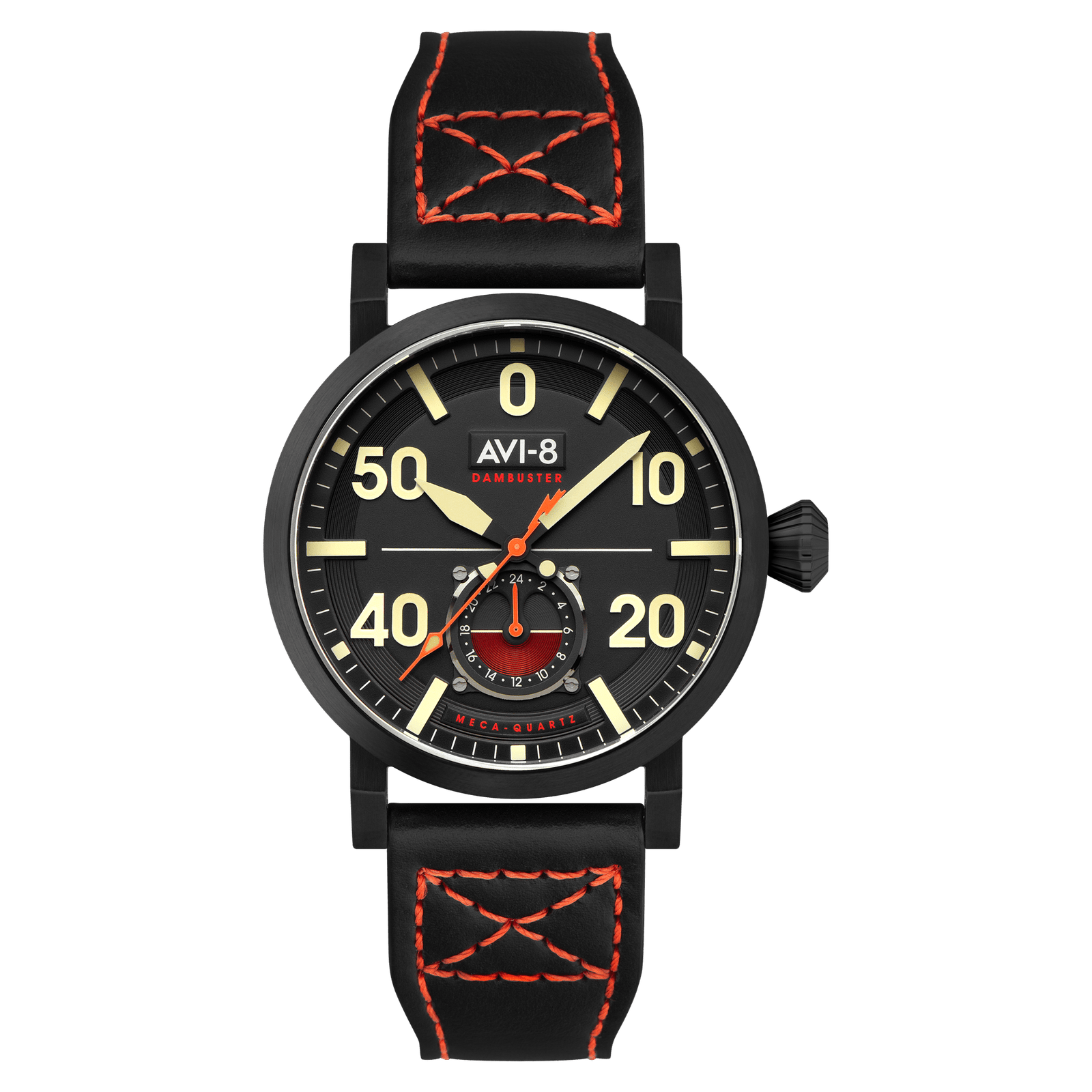 AVI-8 Dambuster Chadwick Meca-Quartz Coal Black